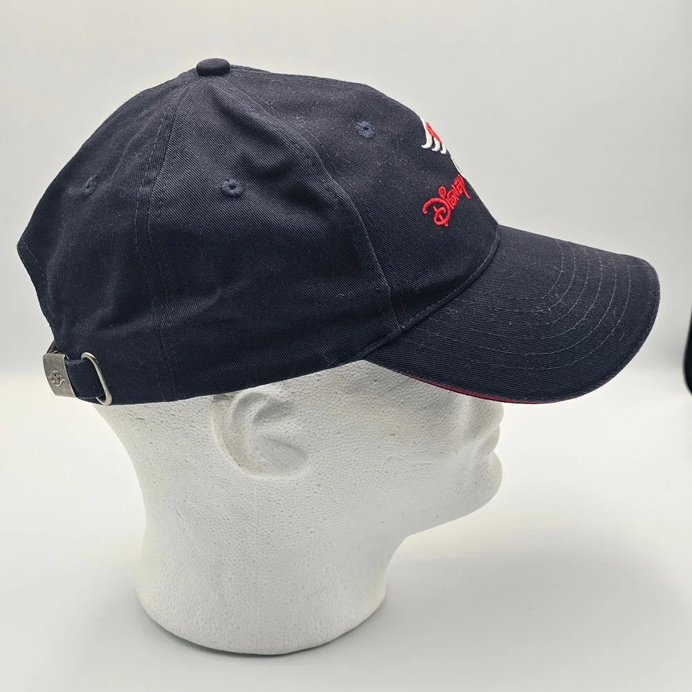Disney Cruise Line Strap Back Hat Cap Embroidered Mickey Logo Adjustable Navy